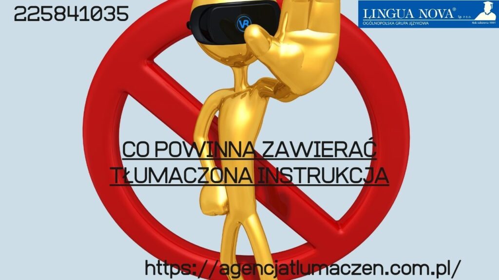Tłumaczenie instrukcji obsługi