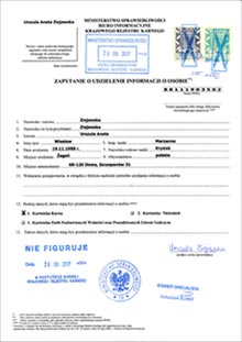 Tłumaczenie zaświadczenia o niekaralności