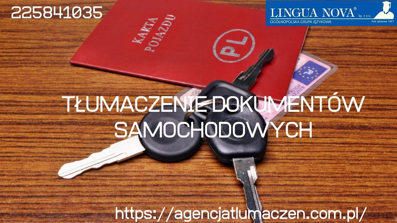 Tłumaczenie dokumentów samochodowych