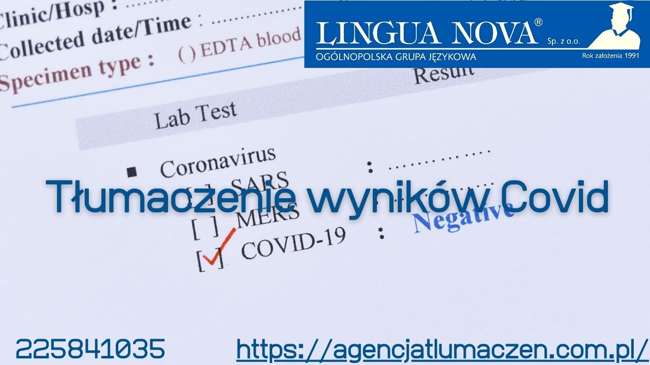 Tłumaczenie wyniku badań na covid – jak nie przepłacić