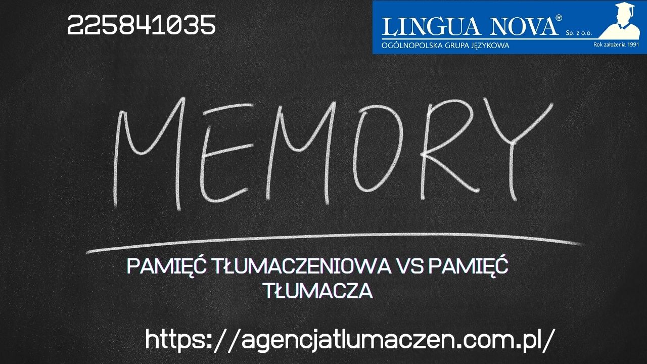 Pamięć tłumaczeniowa vs Pamięć Tłumacza