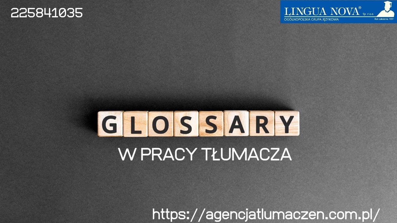 glosariusz w pracy tłumacza