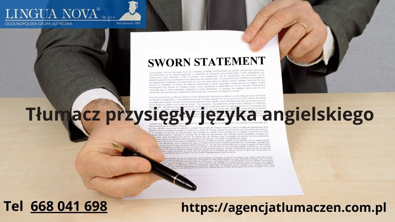Tłumacz przysięgły języka angielskiego Warszawa
