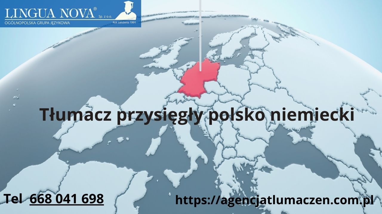 Tłumacz przysięgły polsko - niemiecki