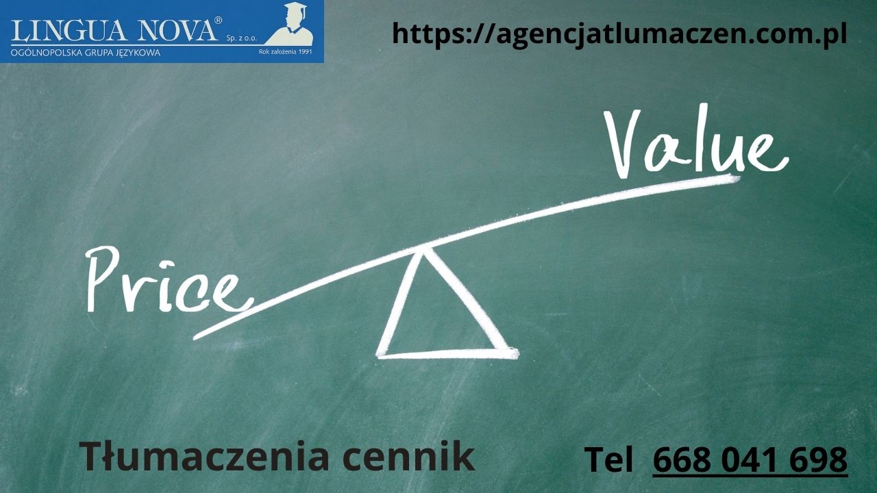 Tłumaczenia przysięgłe cennik