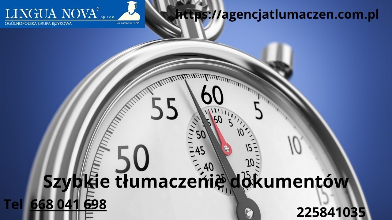 Szybkie tłumaczenie dokumentów – nawet w 24 godziny!