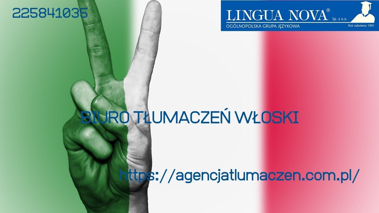 Biuro tłumaczeń włoski